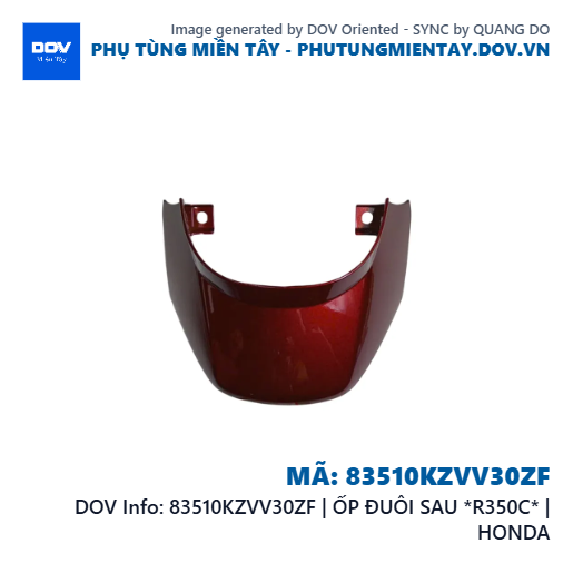 83510KZVV30ZF | ỐP ĐUÔI SAU *R350C* | HONDA — 83510KZVV30ZF