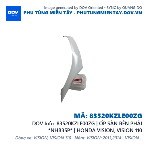 83520KZLE00ZG | ỐP SÀN BÊN PHẢI *NHB35P* | HONDA VISION, VISION 110 — 83520KZLE00ZG