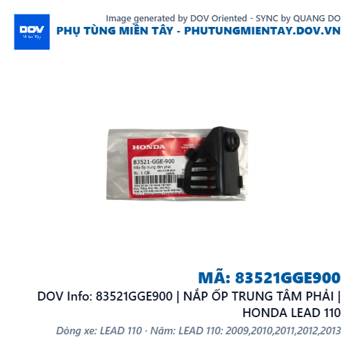 83521GGE900 | NẮP ỐP TRUNG TÂM PHẢI | HONDA LEAD 110 — 83521GGE900